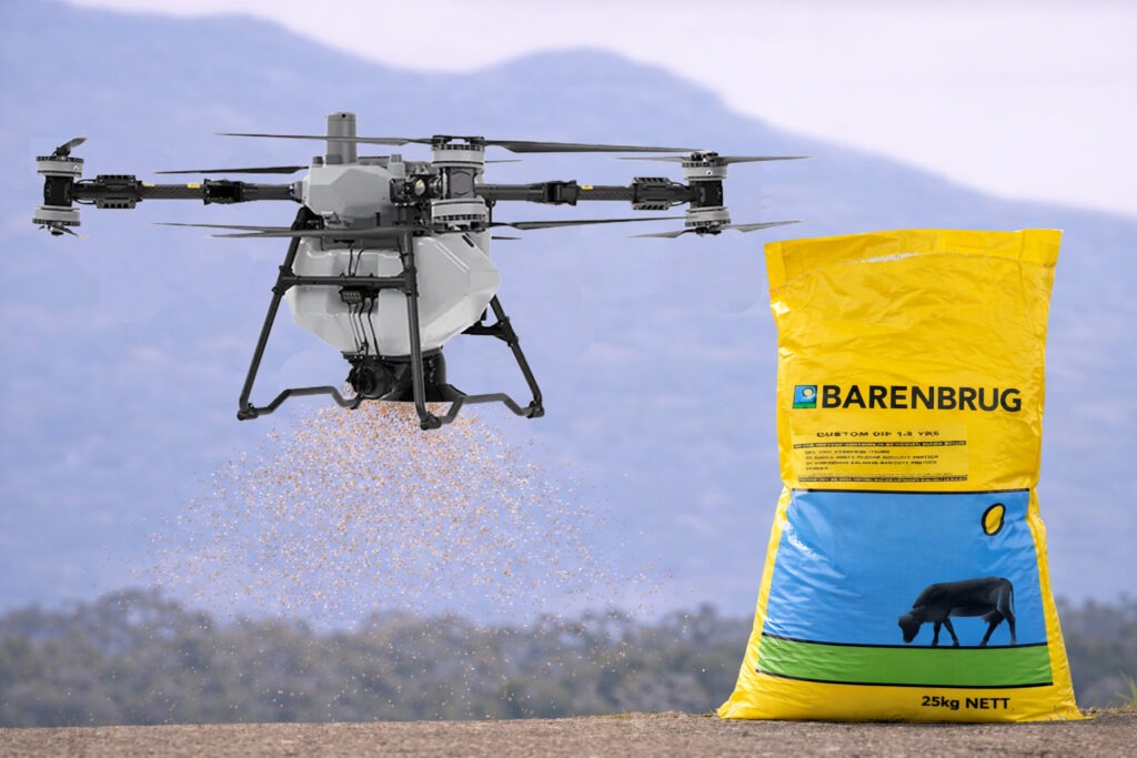 drone sowing with DJI T100