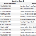 landing gear 2 (12 items)